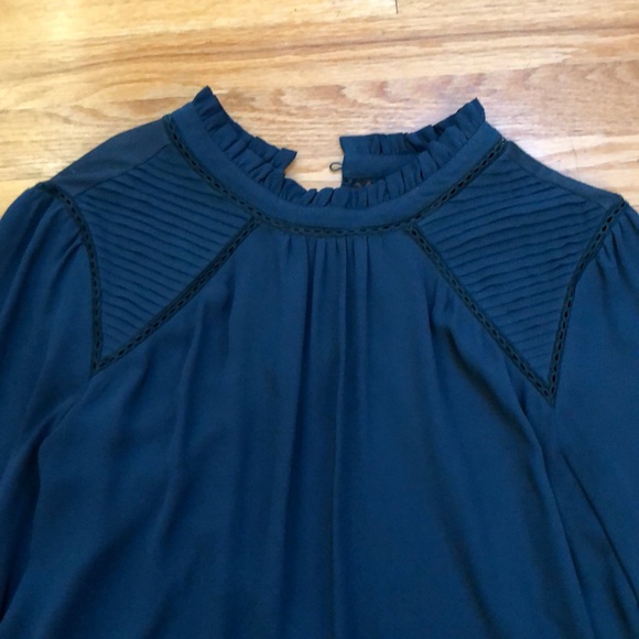 Loft Teal Blouse Size M - Picture 2 of 7